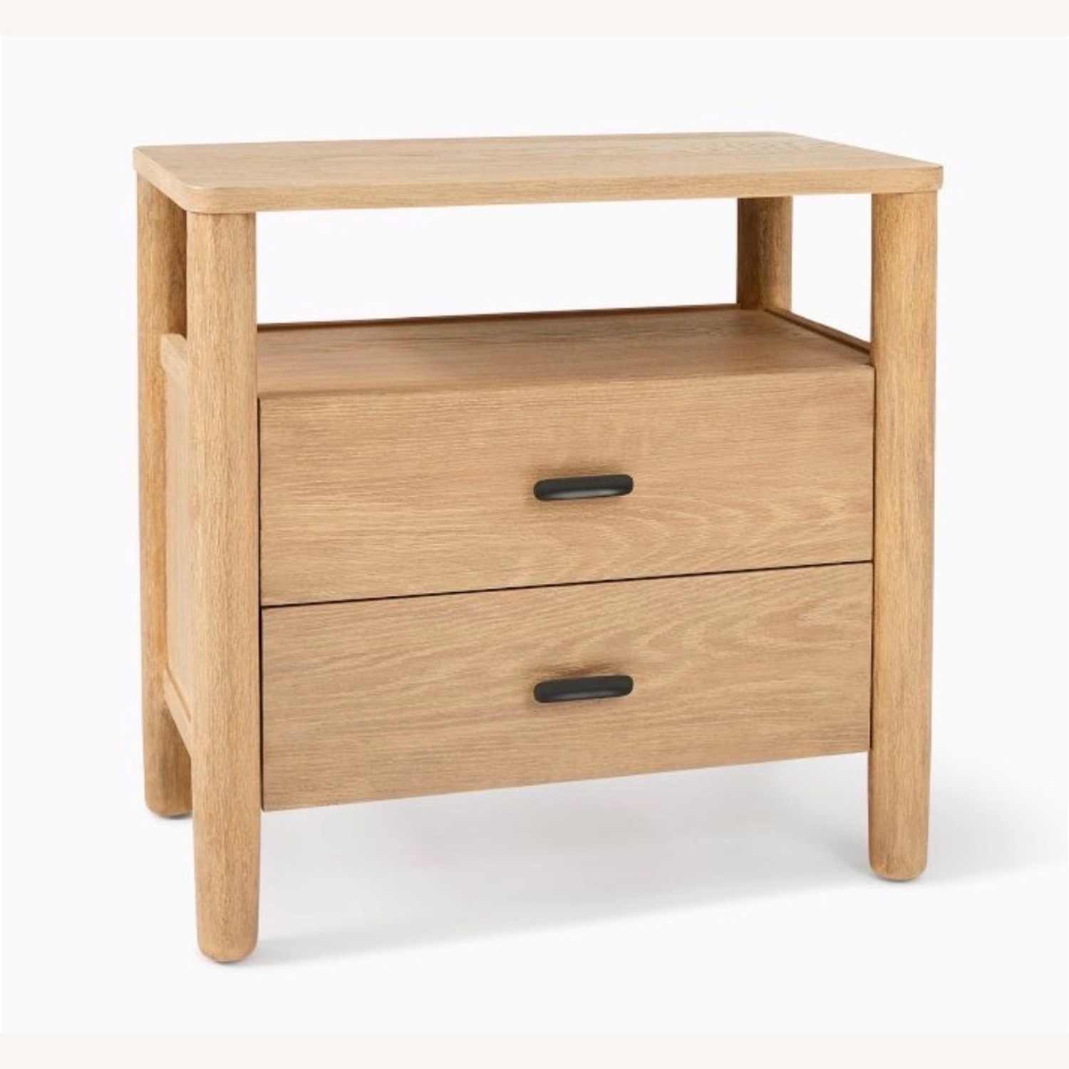West Elm Hargrove Grand Natural Wood Nightstand - image-1