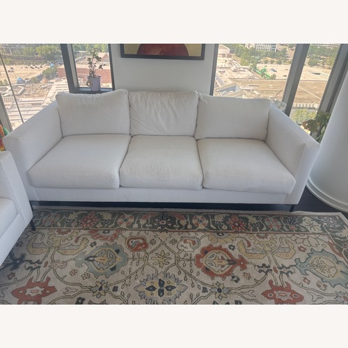Used Pottery Barn Jake Upholstered Sofa for sale on AptDeco