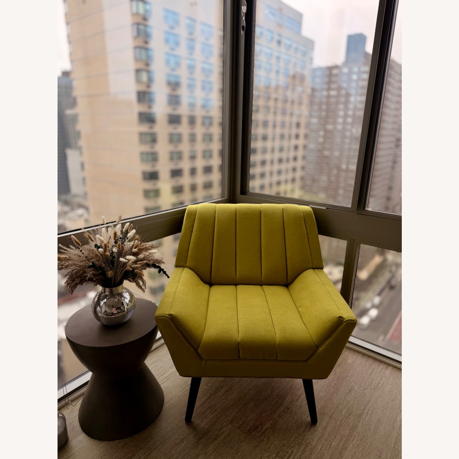 Carson Carrington Green Velvet Armchair - image-1