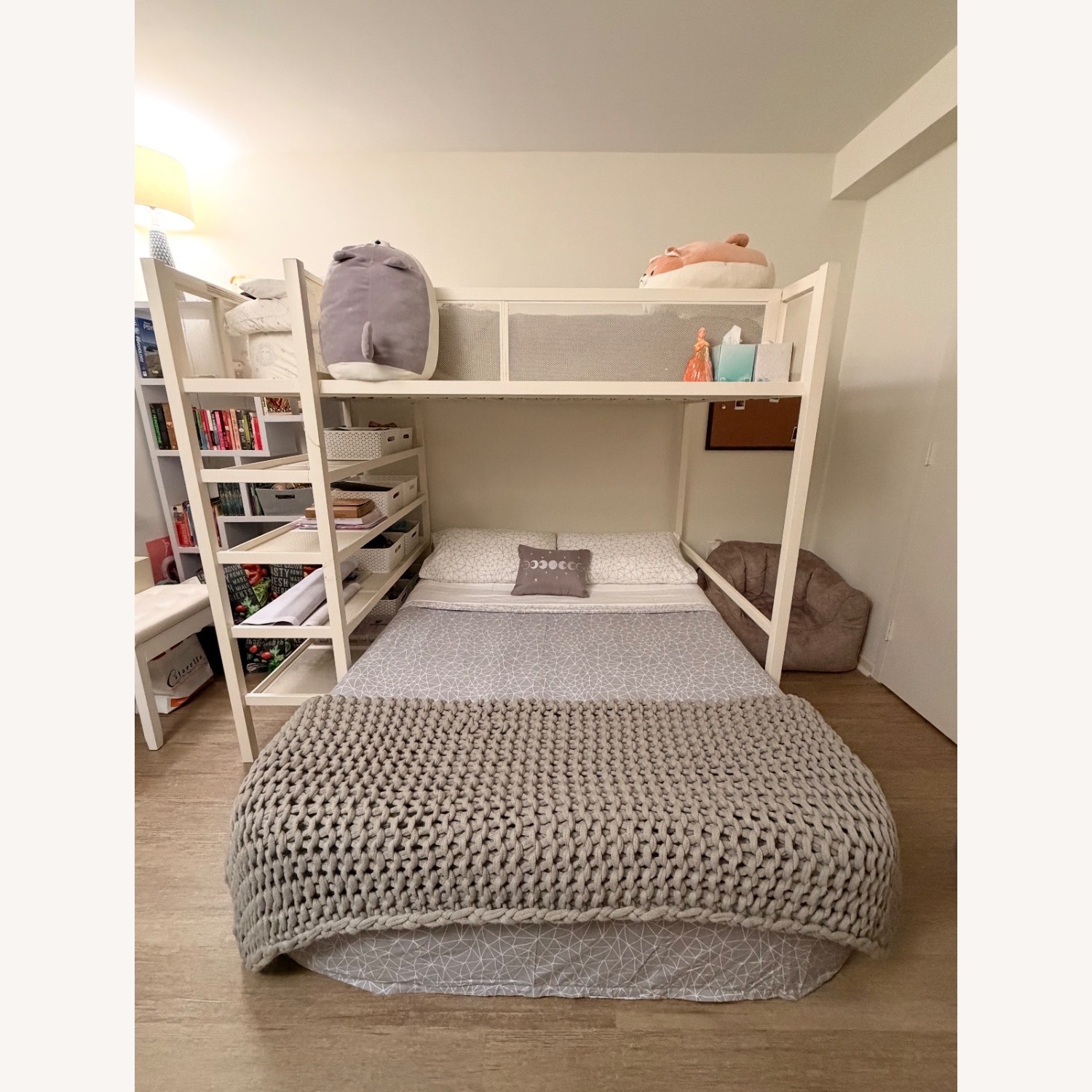 Hileman Twin Loft Bed with Bookcase - image-3