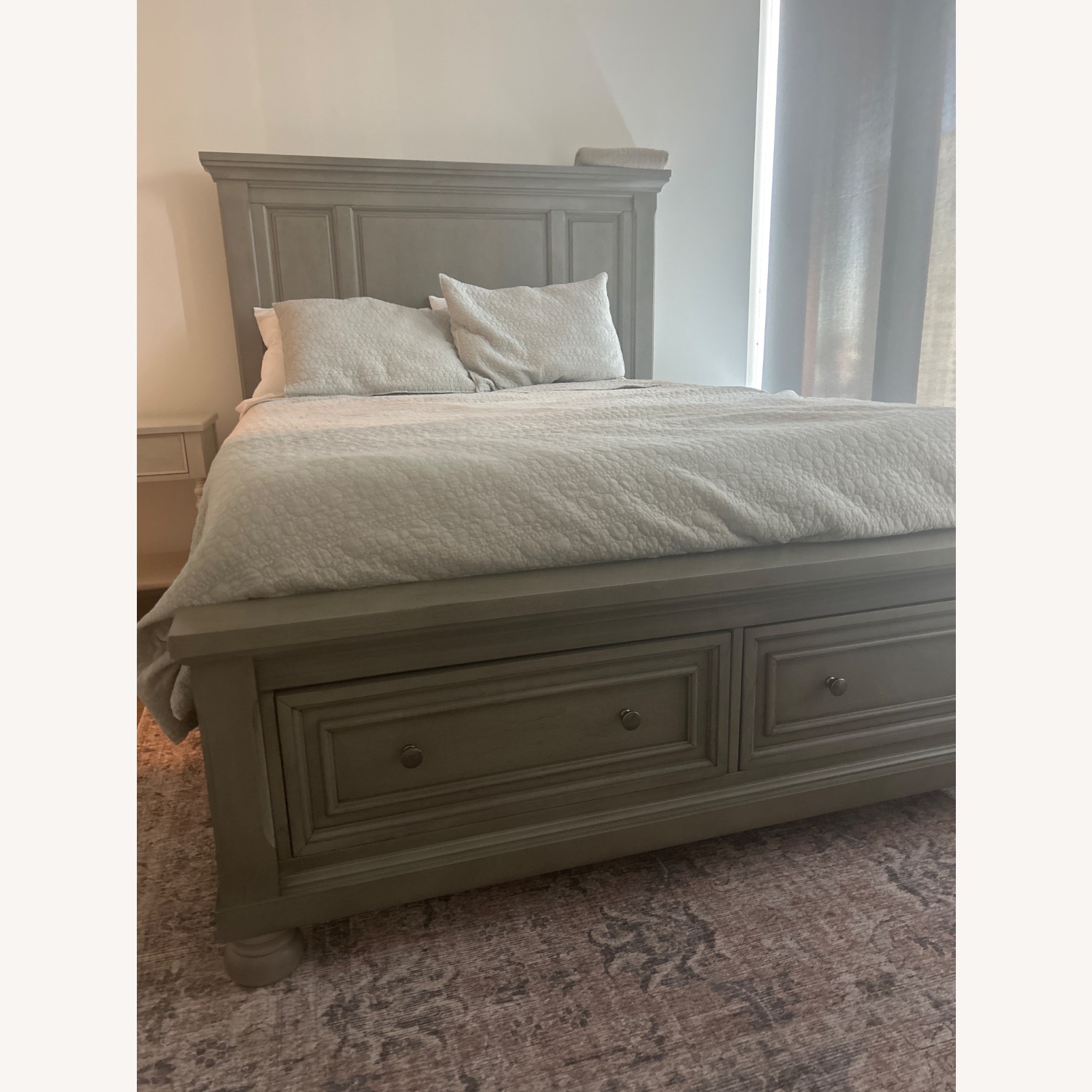 Ashley Furniture Lettner Light Gray Wood Queen Bed - image-2