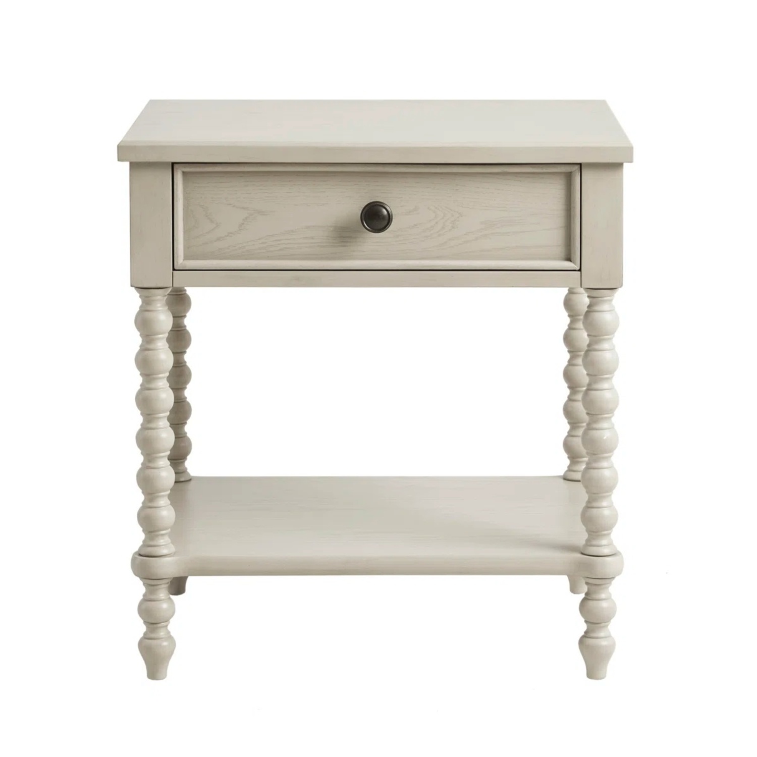 Beckett Light Gray Wood Nightstand - image-4