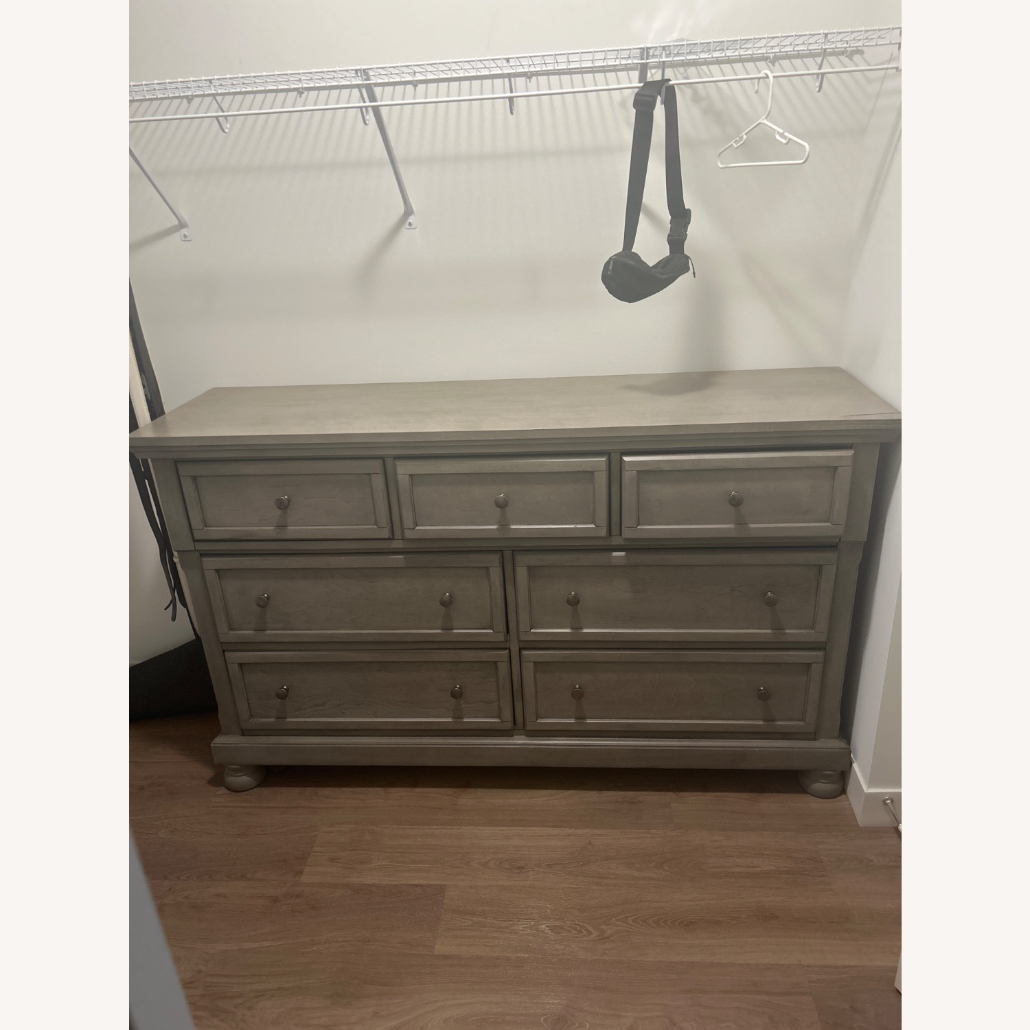 Ashley Furniture Lettner Light Gray Wood Dresser - image-1