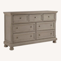 Ashley Furniture Lettner Light Gray Wood Dresser