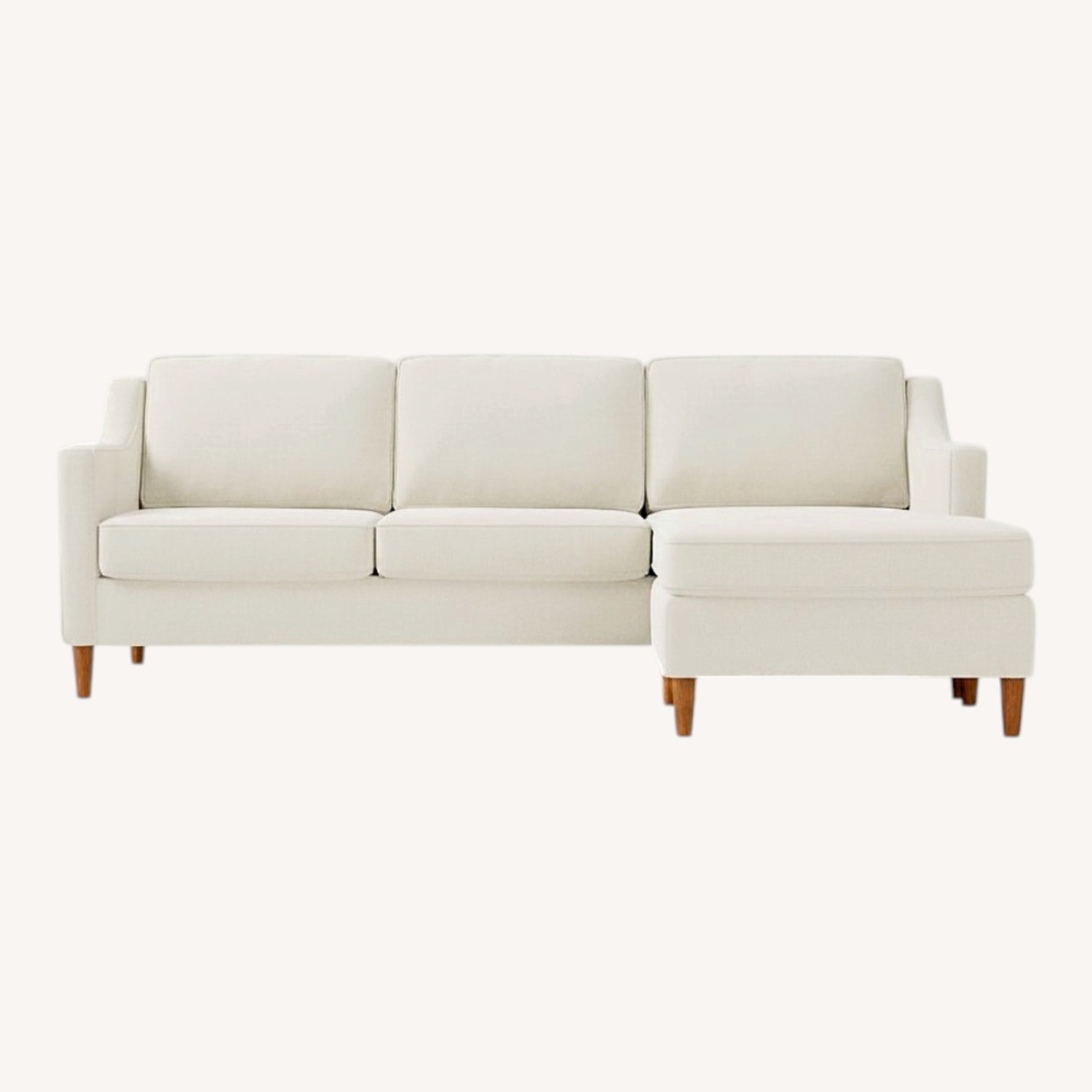 West Elm Paidge Light Gray 2 Piece Sectional - image-0