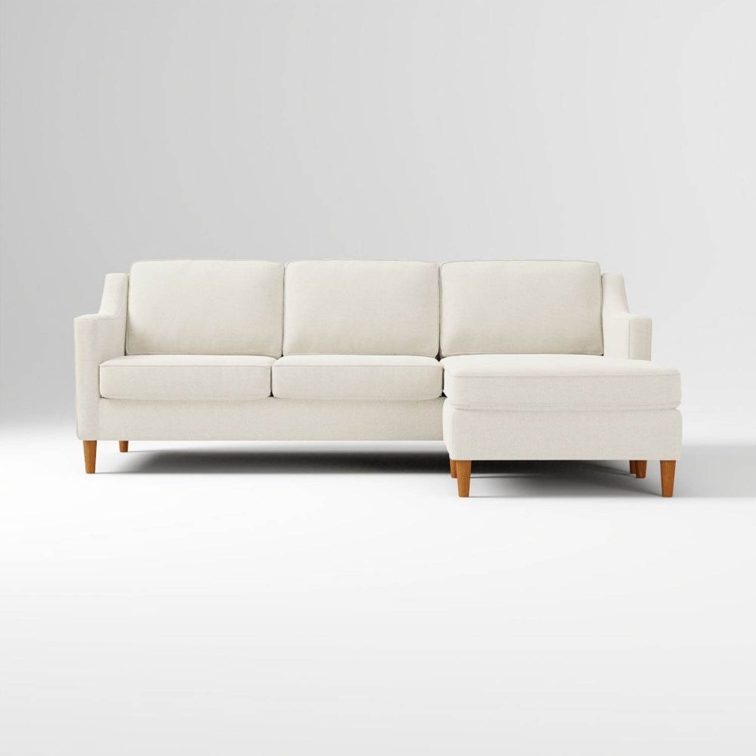 West Elm Paidge Light Gray 2 Piece Sectional - image-5
