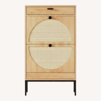 Shoe Storage Light Brown Sideboard