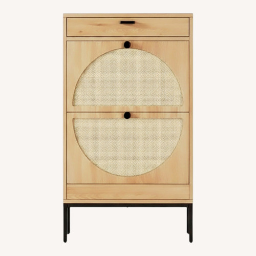Used Shoe Storage Light Brown Sideboard for sale on AptDeco
