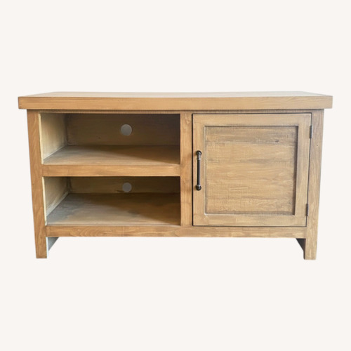 Used Dark Brown Wood Media Storage for sale on AptDeco