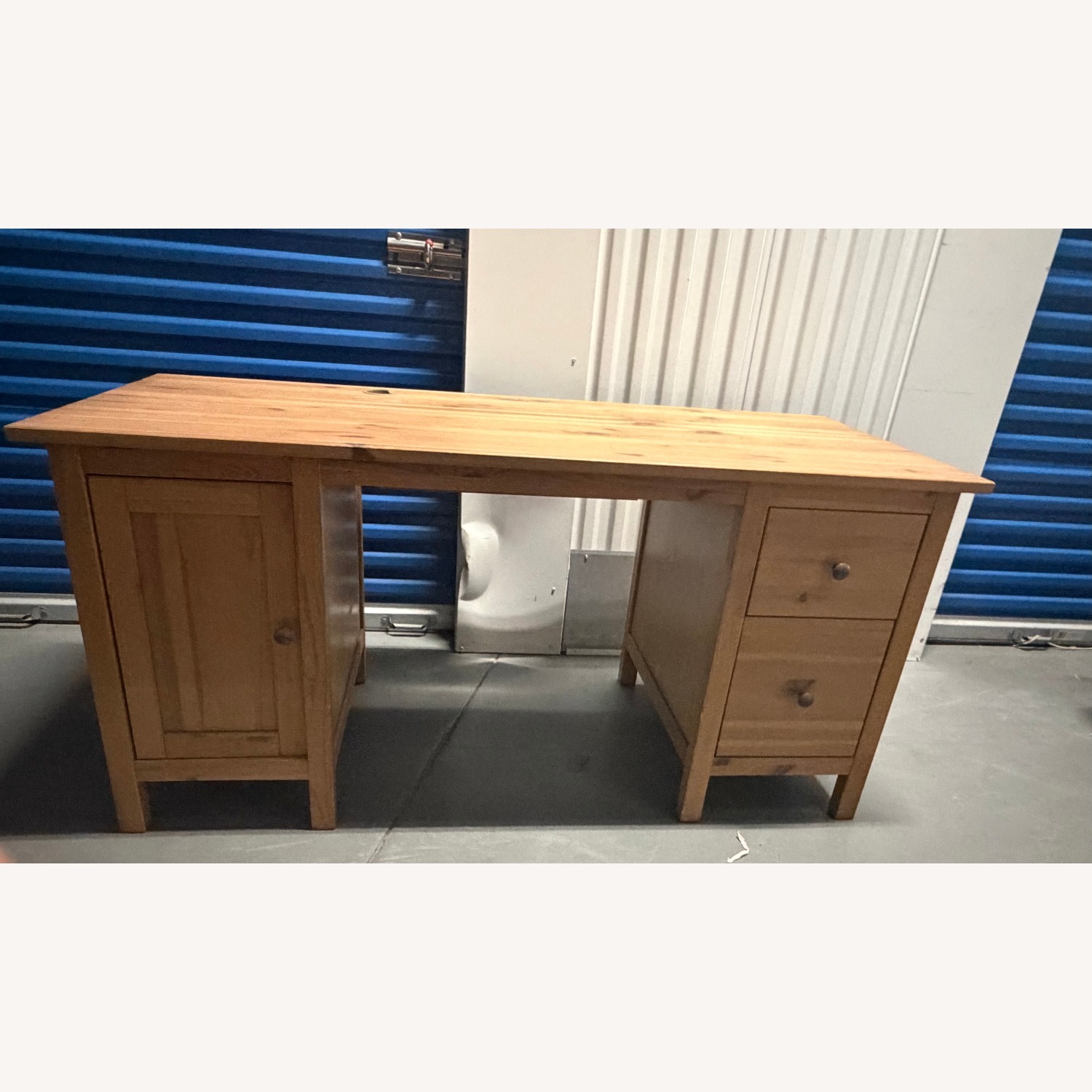 IKEA HEMNES Natural Wood Desk - image-1