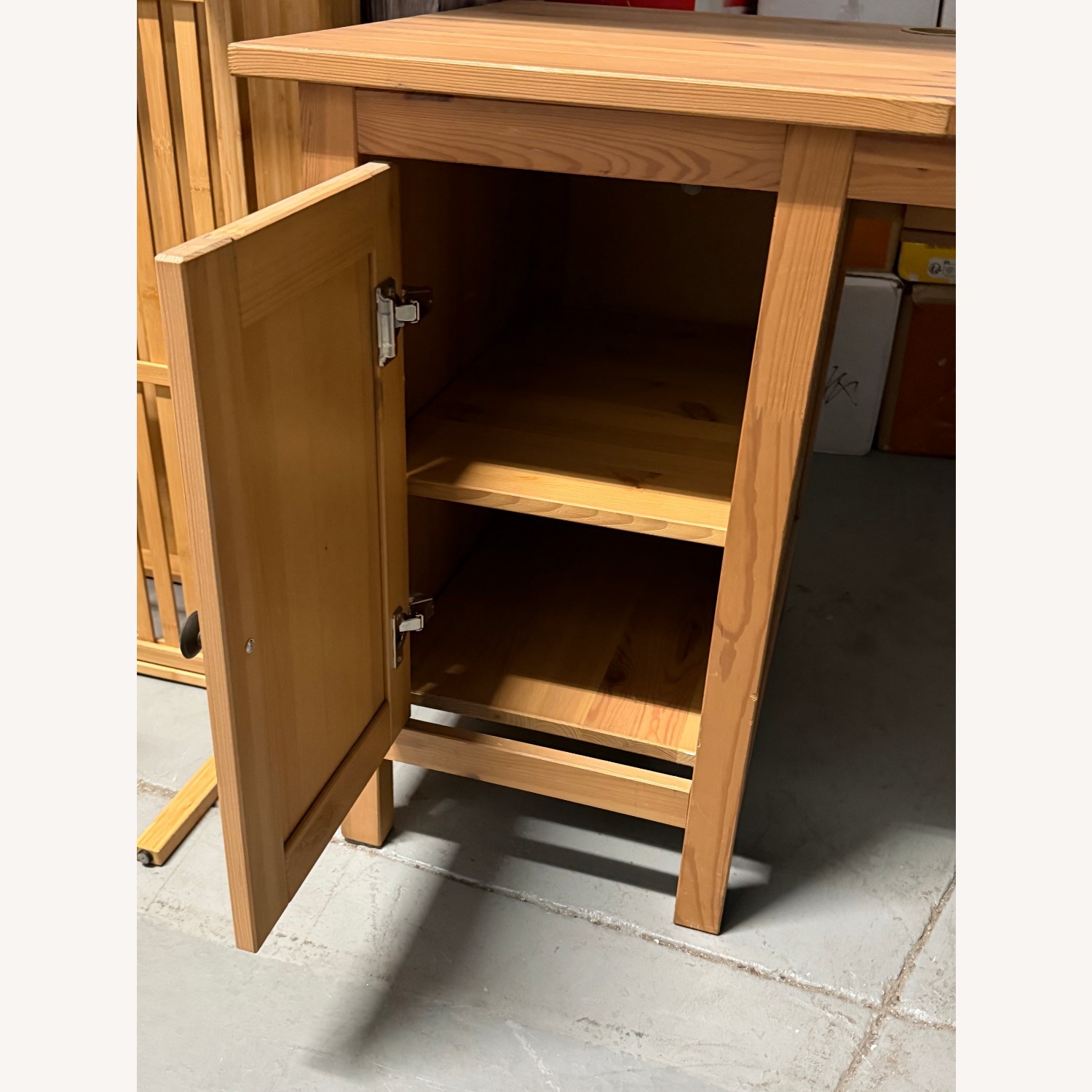 IKEA HEMNES Natural Wood Desk - image-5