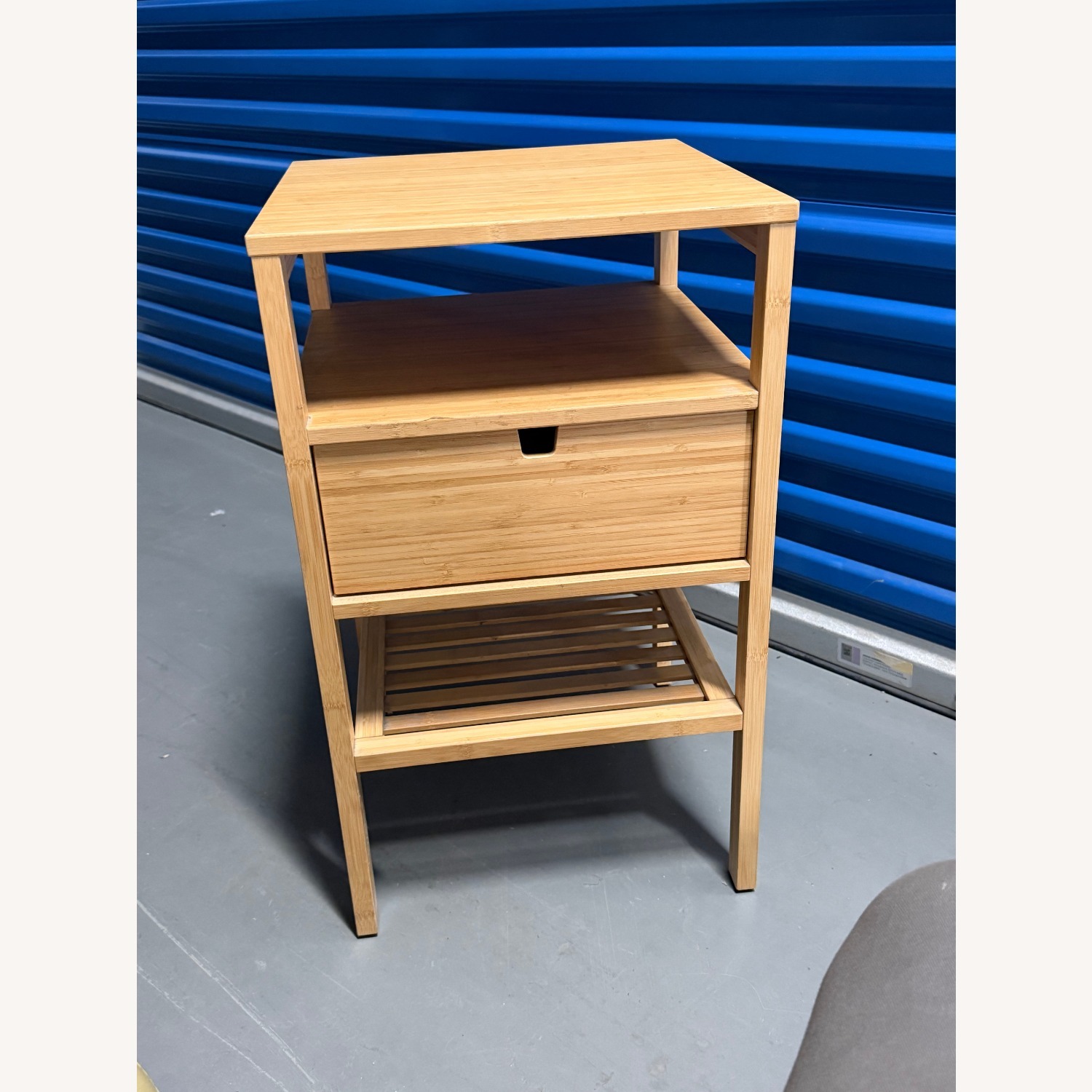 IKEA Nordkisa Natural Bamboo Nightstand - image-4