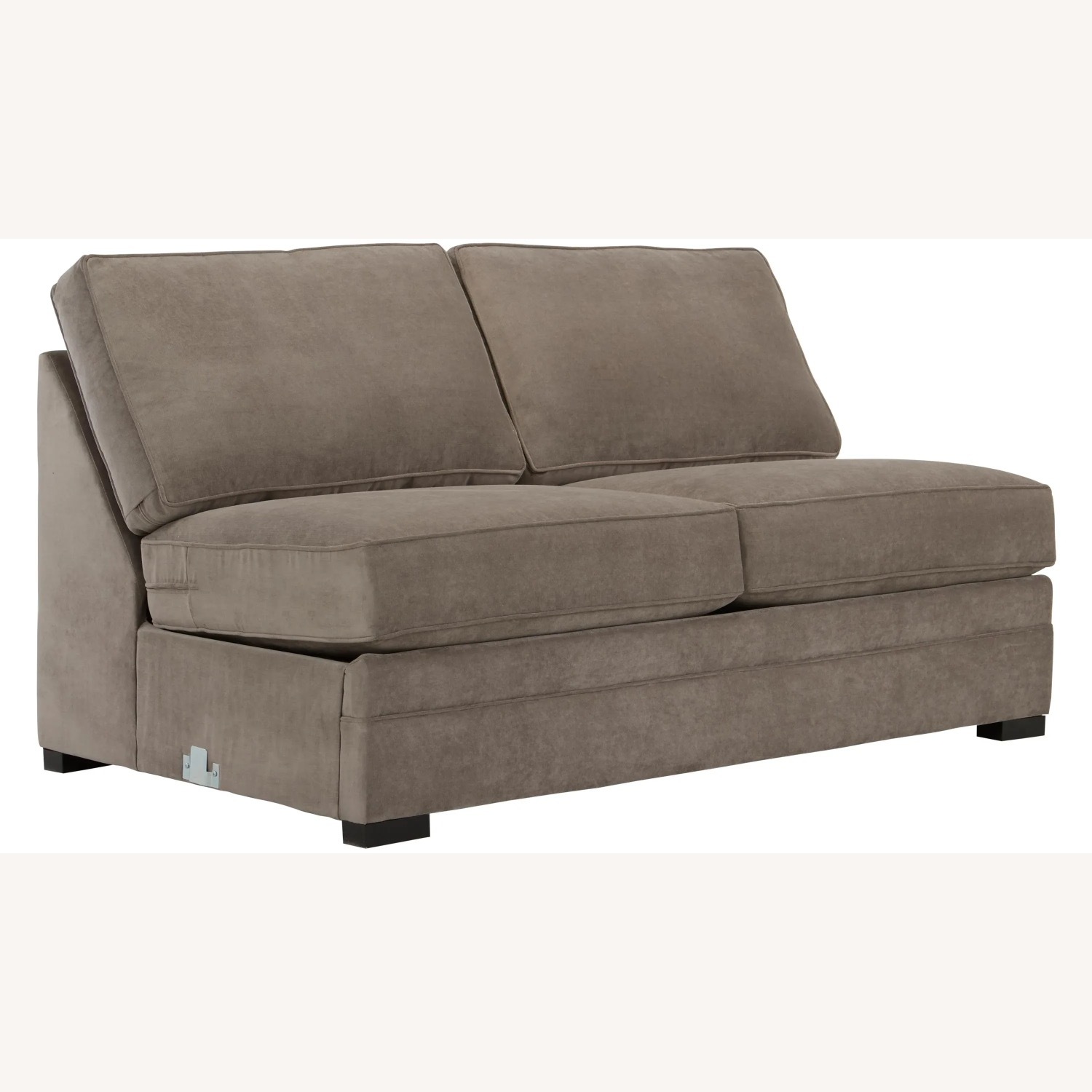 Raymour & Flanigan Artemis II Light Gray Suede Sleeper Sofa - image-3