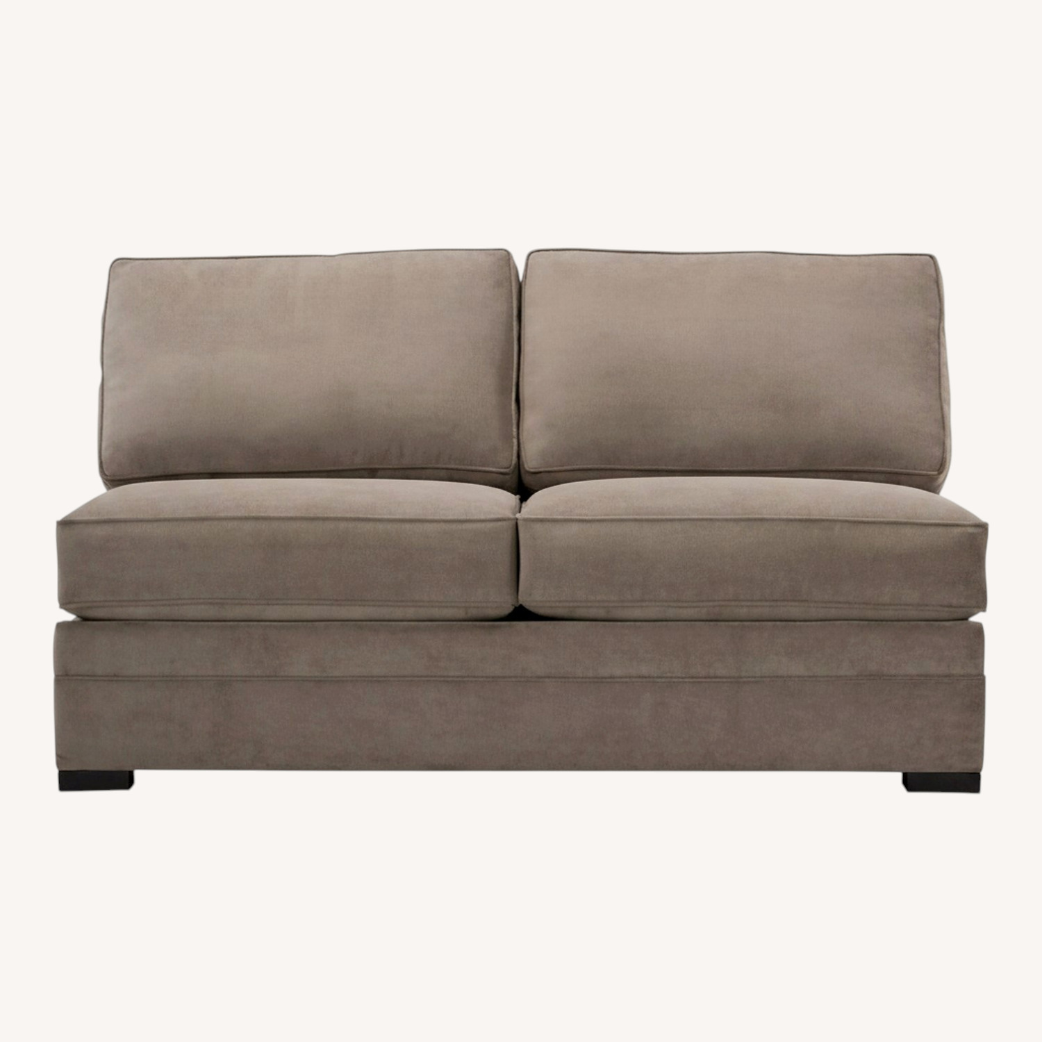 Raymour & Flanigan Artemis II Light Gray Suede Sleeper Sofa - image-0