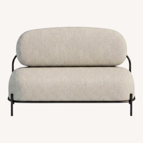 Used Light Gray Fabric Loveseat for sale on AptDeco