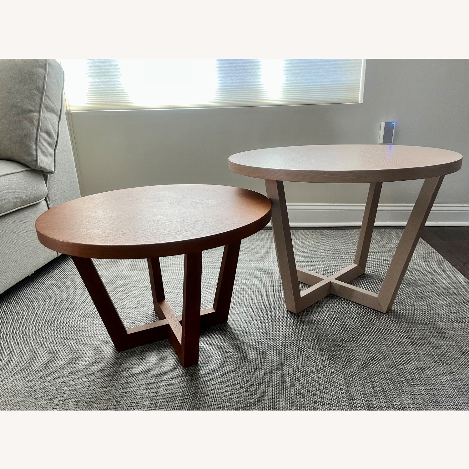 Andreu World Natural Wood Side Tables - image-1