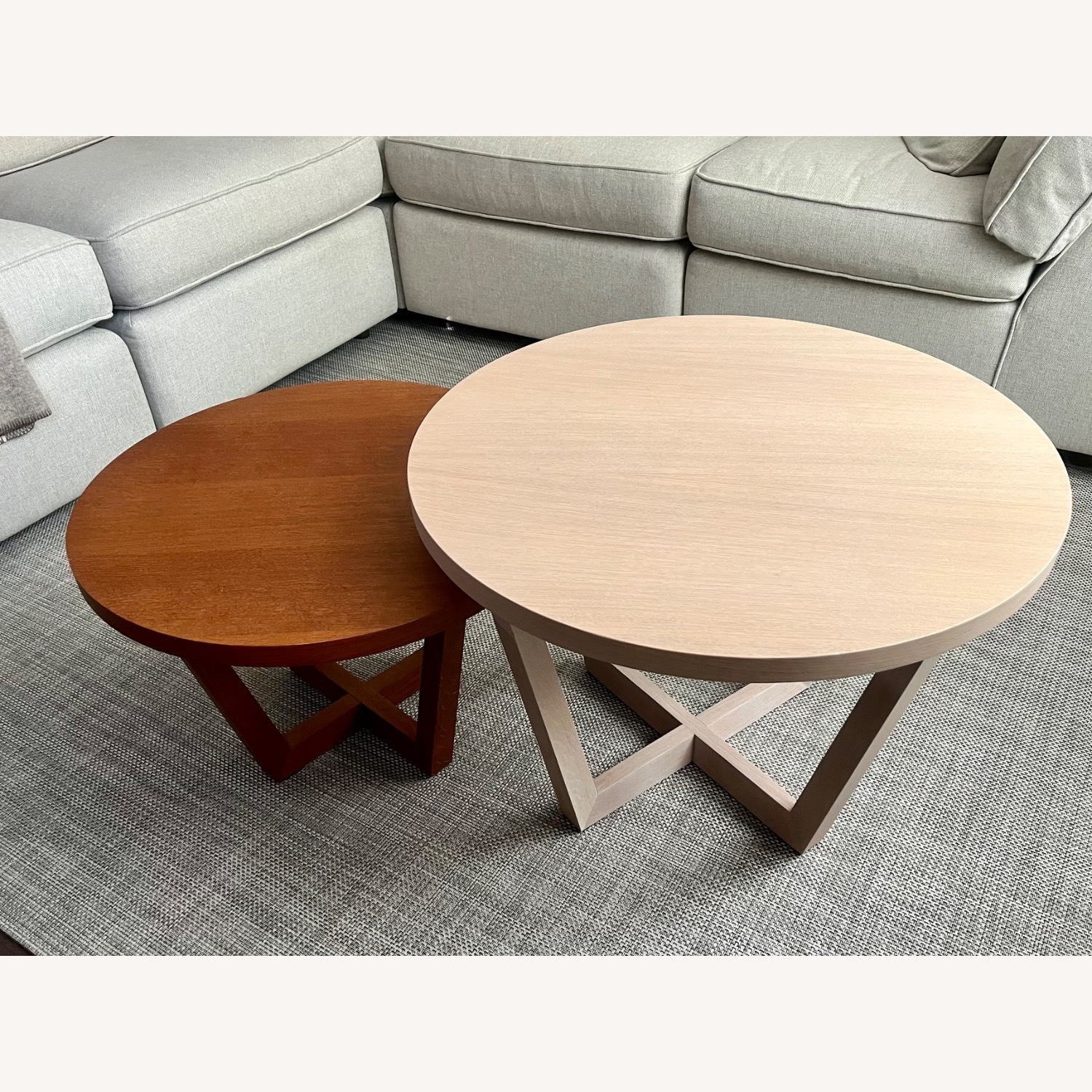 Andreu World Natural Wood Side Tables - image-2