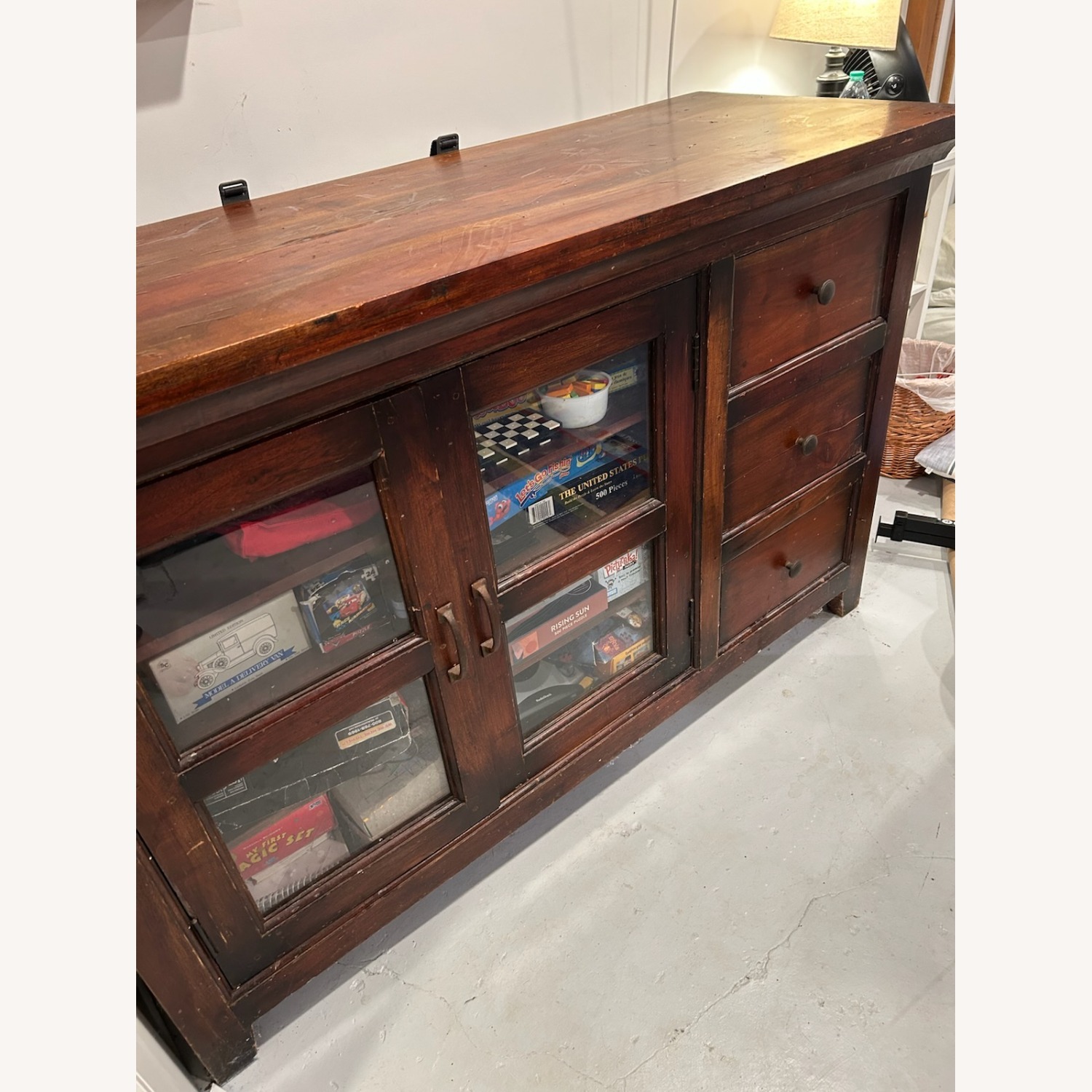 Crate & Barrel Kavari 57" Media-Storage Console - image-1