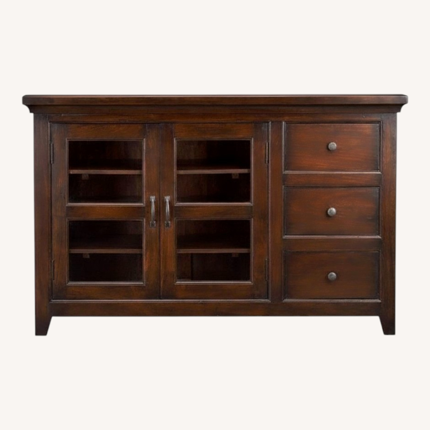 Crate & Barrel Kavari 57" Media-Storage Console - image-0