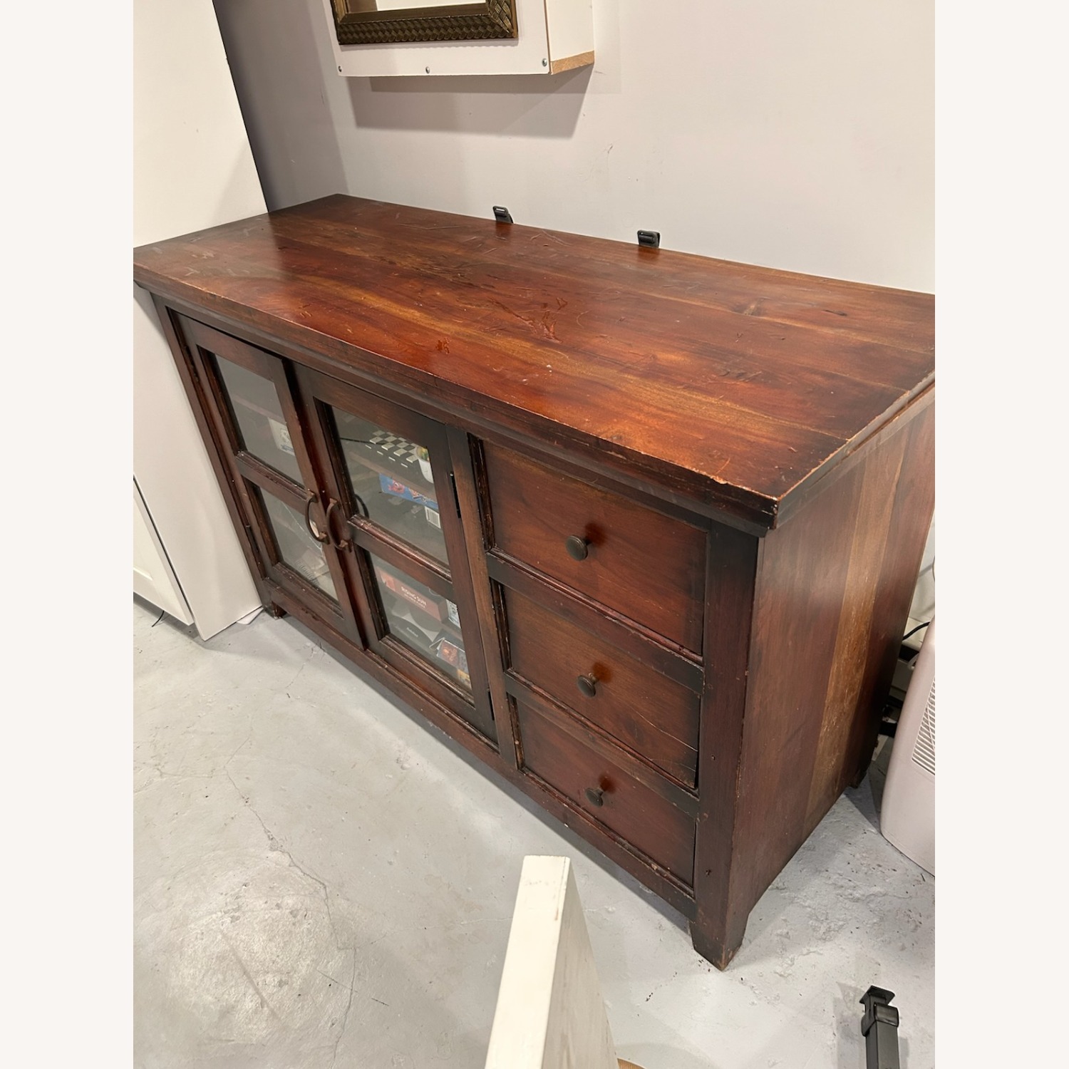 Crate & Barrel Kavari 57" Media-Storage Console - image-7