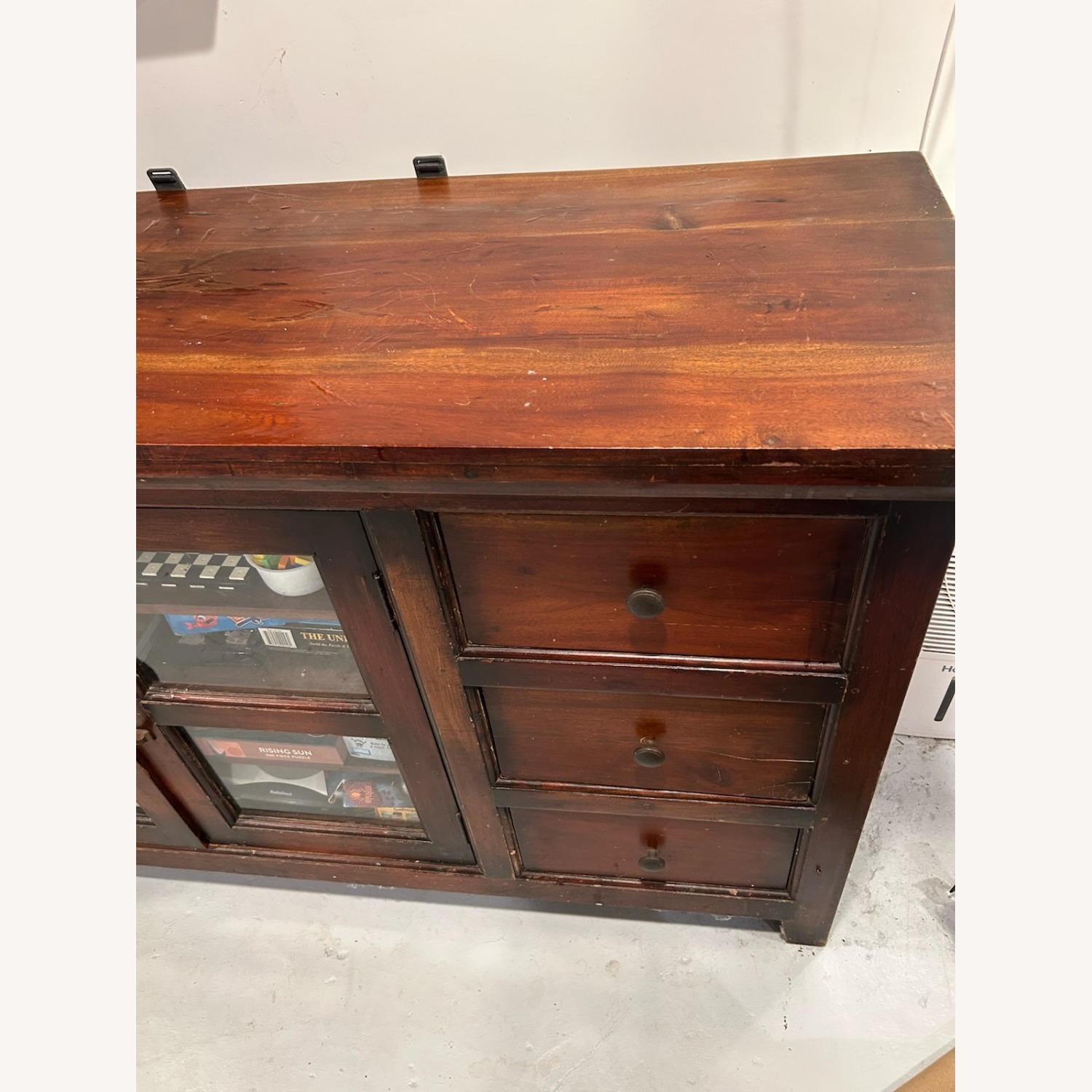 Crate & Barrel Kavari 57" Media-Storage Console - image-5