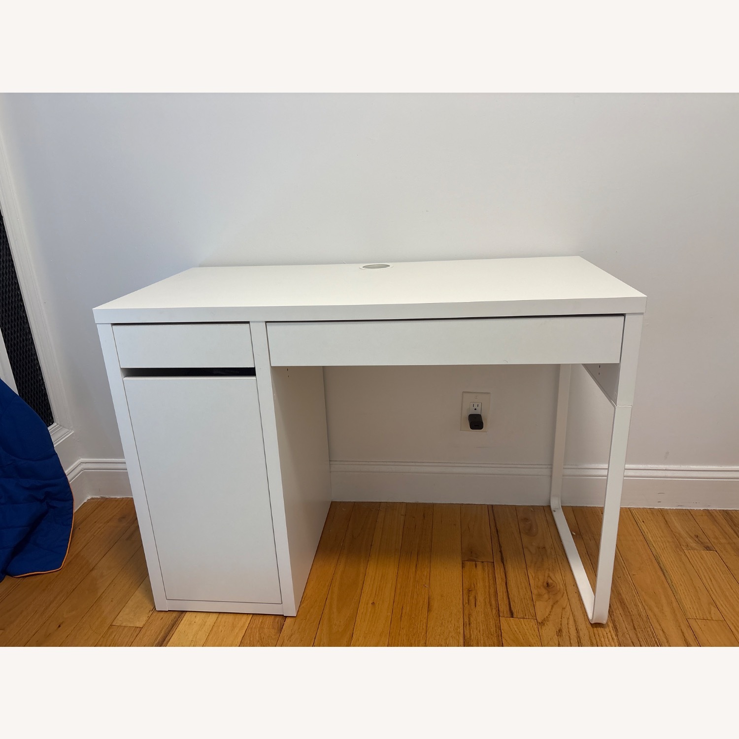 IKEA Micke White Wood Desk - image-1