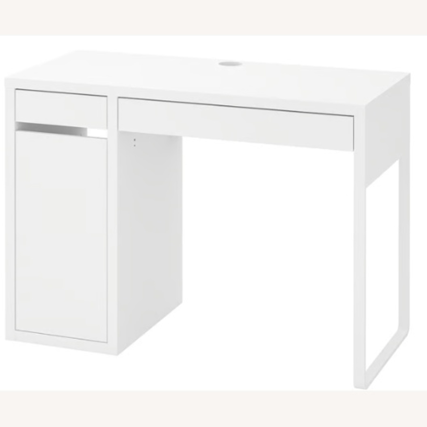 IKEA Micke White Wood Desk - image-4