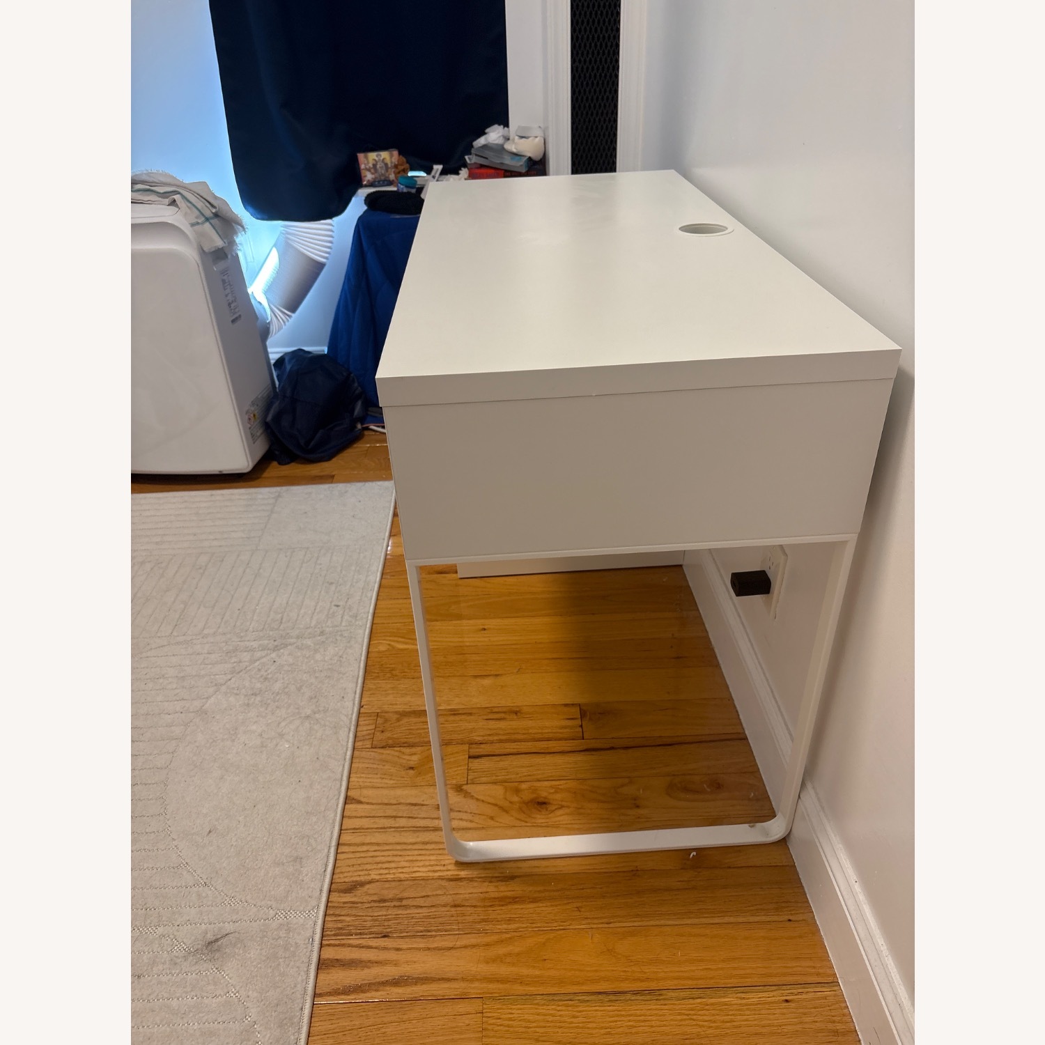IKEA Micke White Wood Desk - image-2