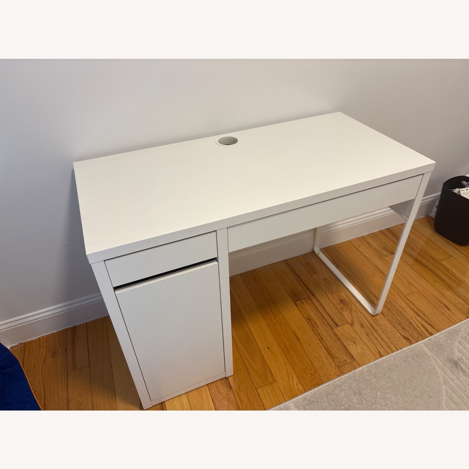 IKEA Micke White Wood Desk - image-3