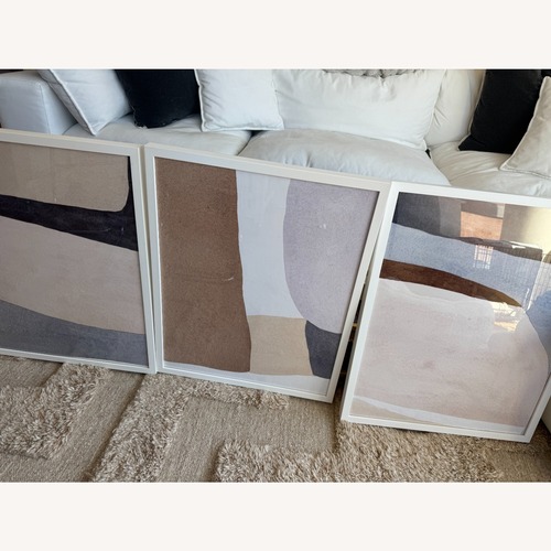 Used AllModern White Wall Art for sale on AptDeco