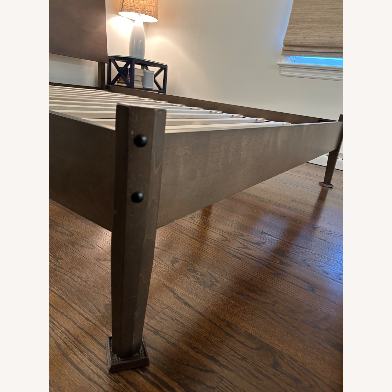 Pottery Barn Teen Quinn Dark Brown Wood Queen Bed - image-3
