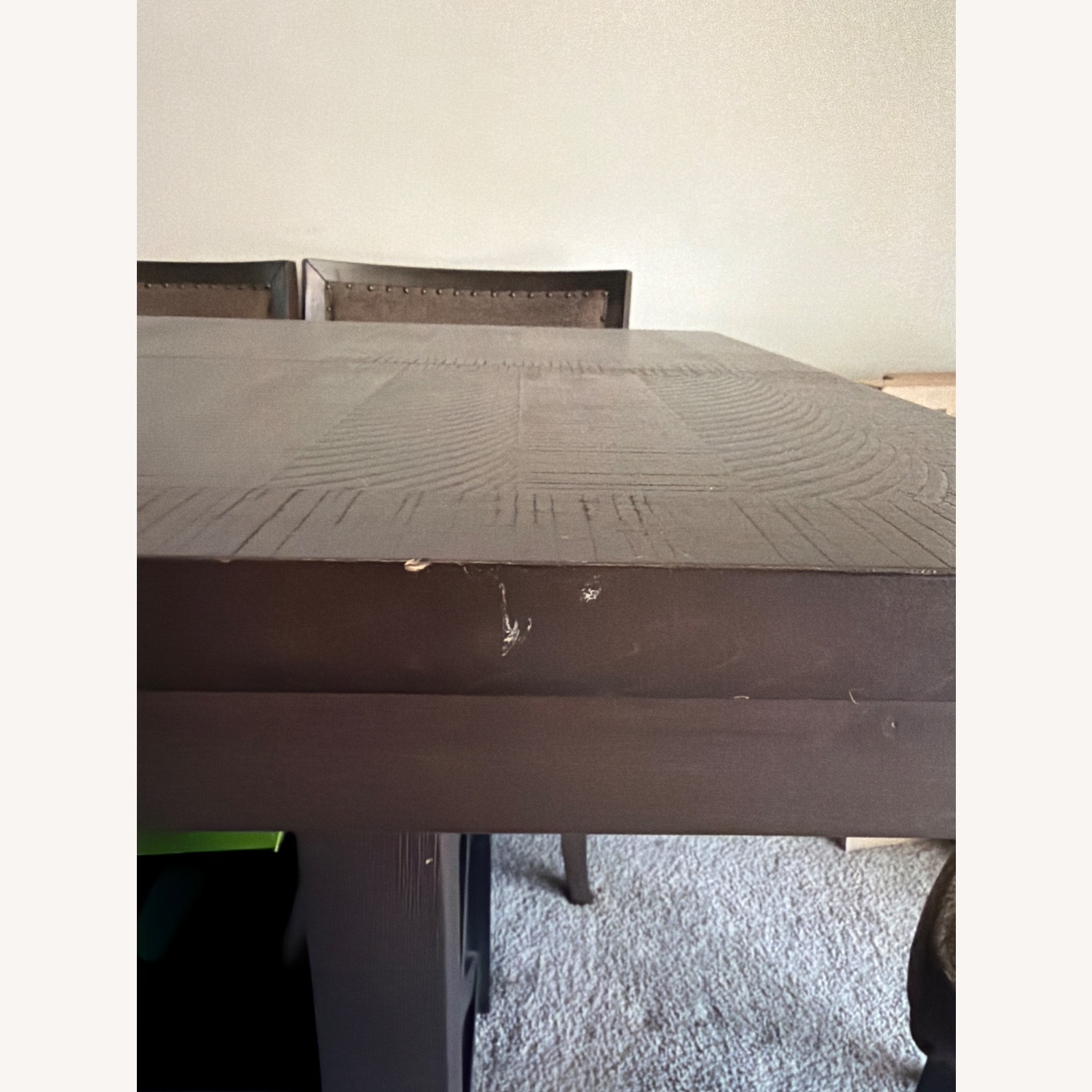 Raymour & Flanigan Dark Brown Dining Set - image-4