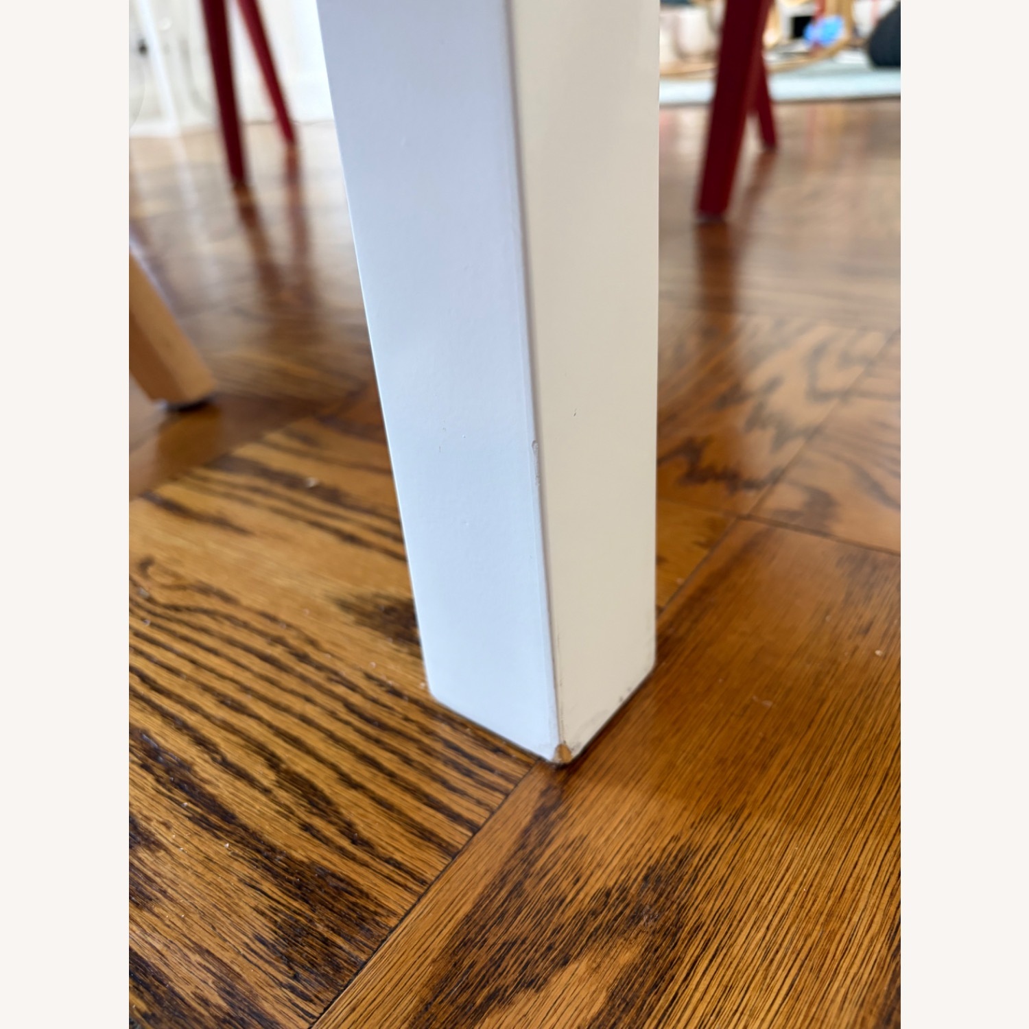 CB2 Virgo White Wood Dining Table - image-3