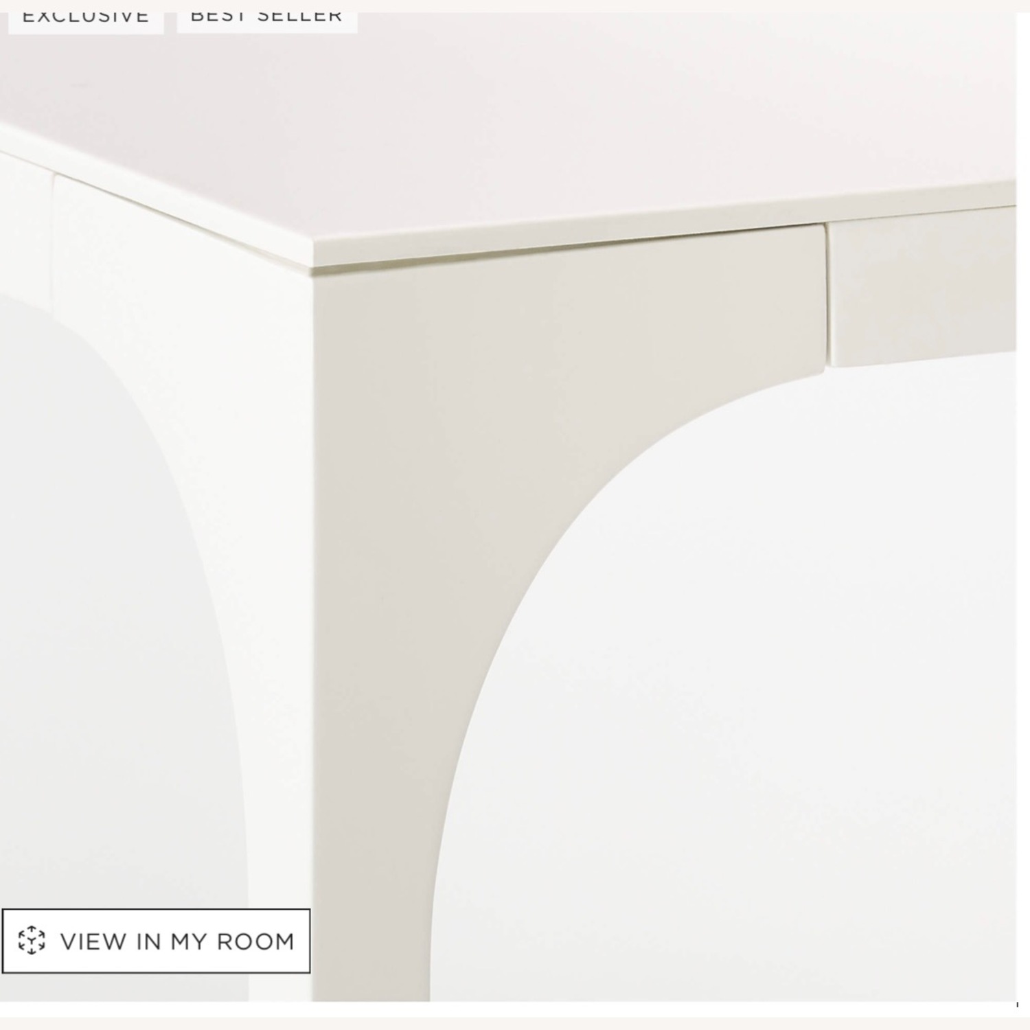 CB2 Virgo White Wood Dining Table - image-2