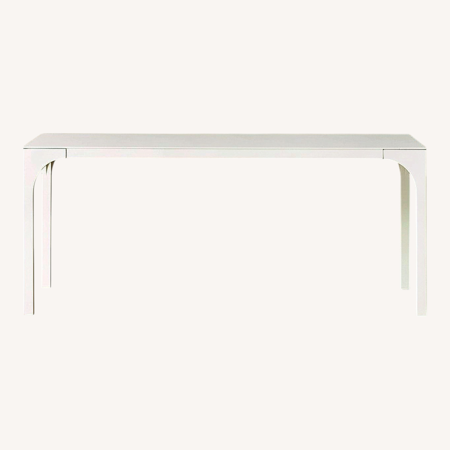 CB2 Virgo White Wood Dining Table - image-0