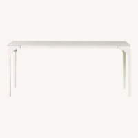 CB2 Virgo White Wood Dining Table