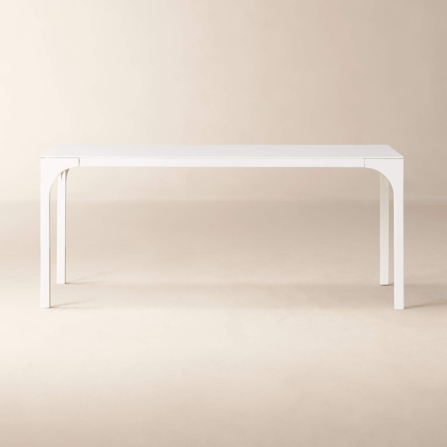 CB2 Virgo White Wood Dining Table - image-10