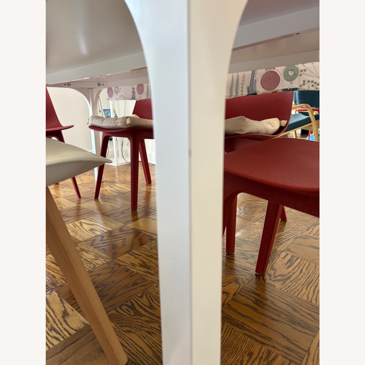 CB2 Virgo White Wood Dining Table - image-4