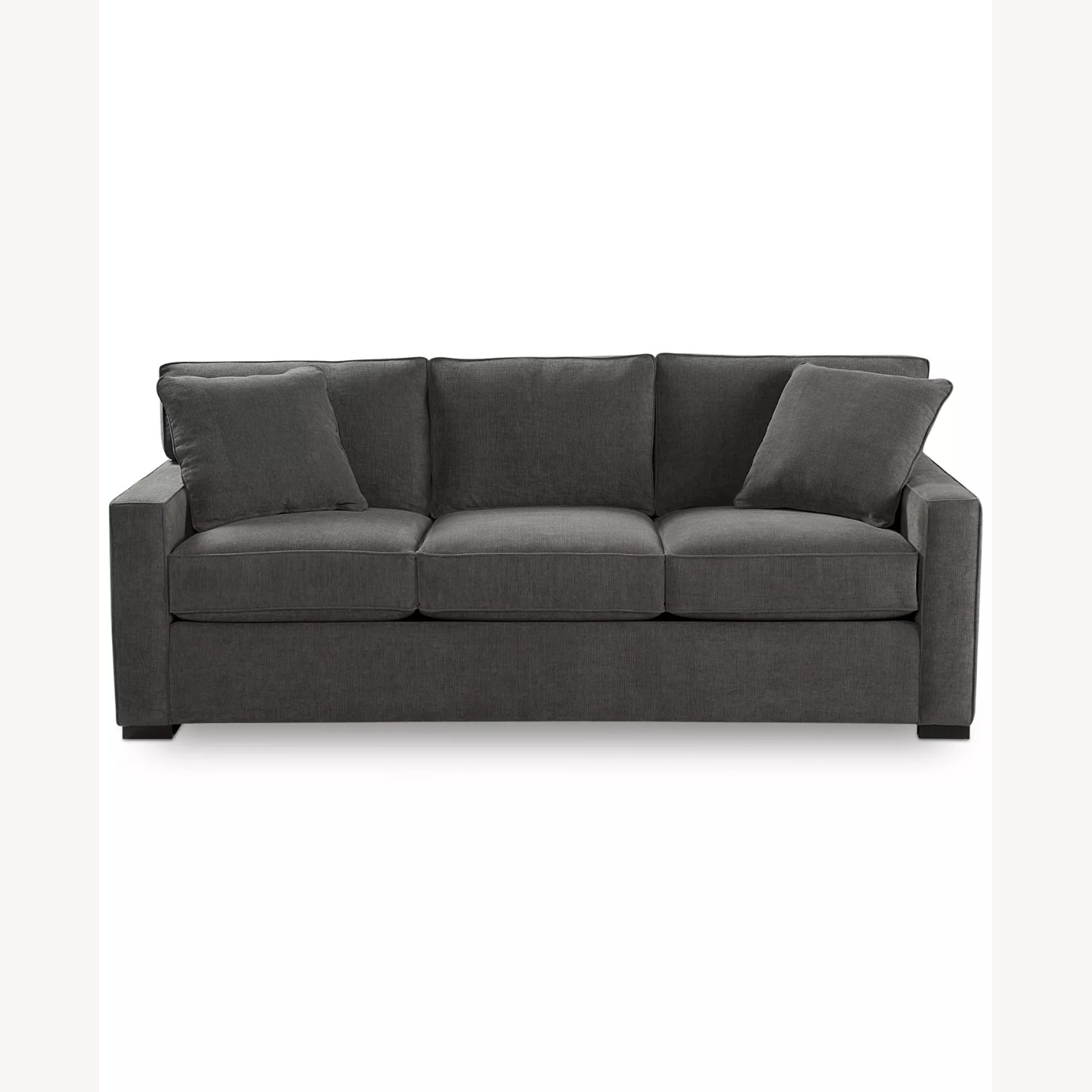 Macy's Radley Dark Gray Fabric 3+ Seater Sofa - image-4