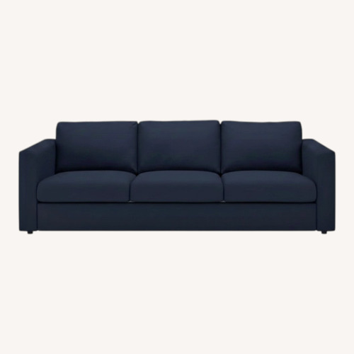 Used IKEA Finnala Blue Fabric 3+ Seater Sofa for sale on AptDeco