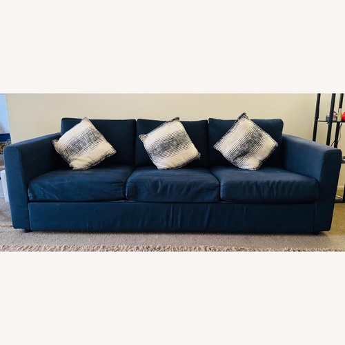 Used IKEA Finnala Blue Fabric 3+ Seater Sofa for sale on AptDeco