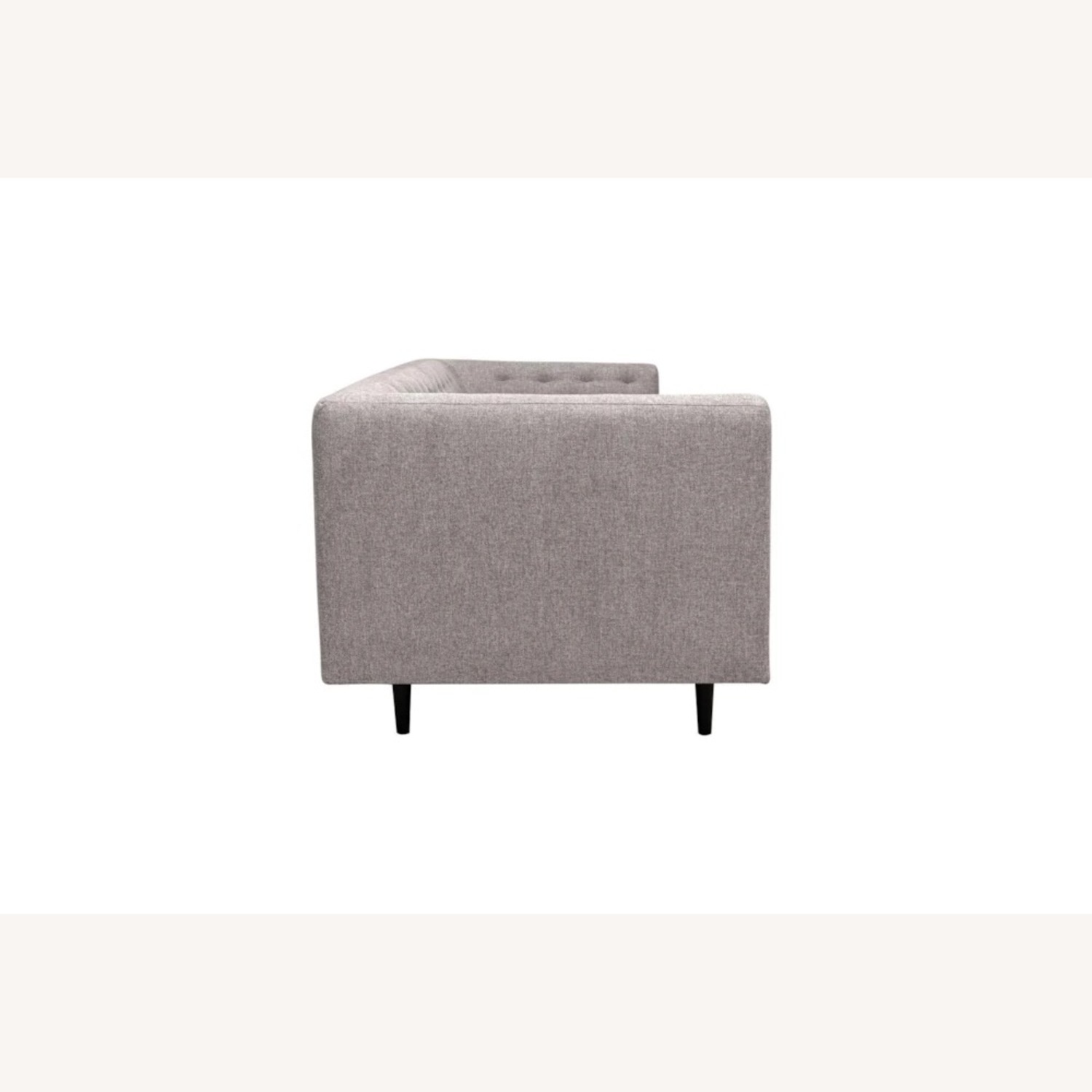 Living Spaces Light Gray Loveseat - image-4
