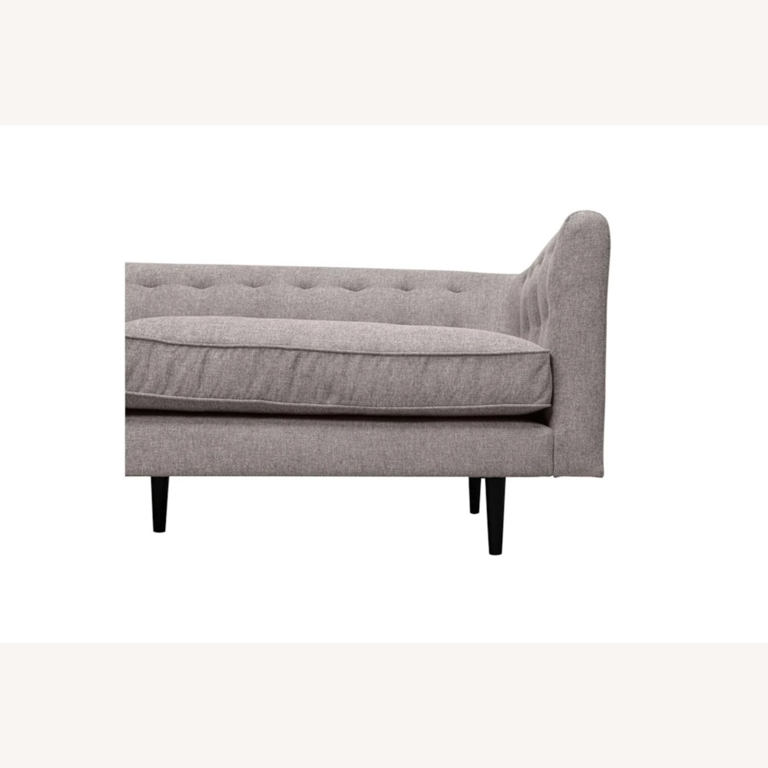 Living Spaces Light Gray Loveseat - image-6