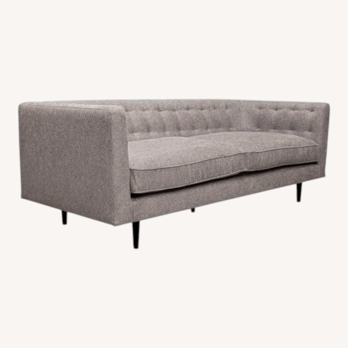 Used Living Spaces Light Gray Loveseat for sale on AptDeco