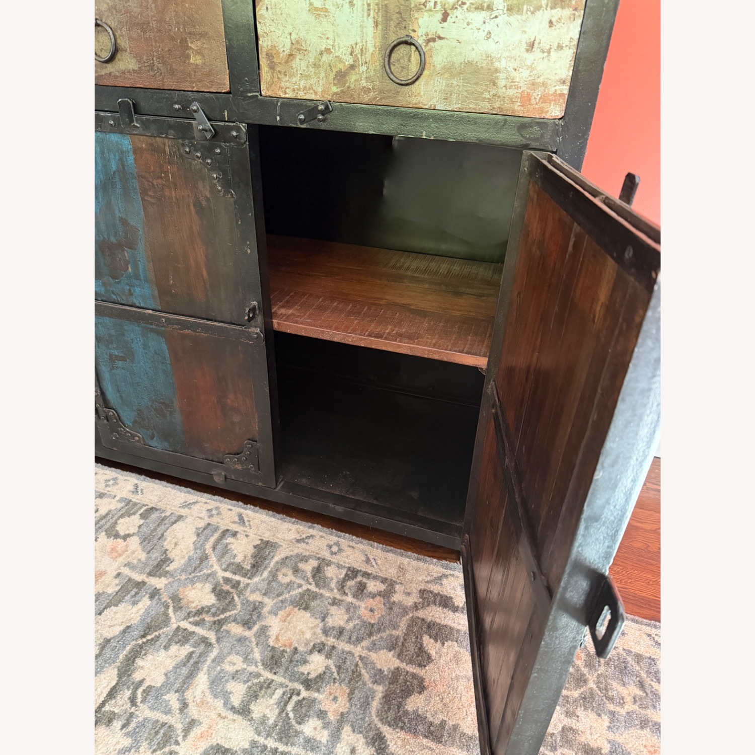 Reclaimed Wood and Metal Sideboard - image-6