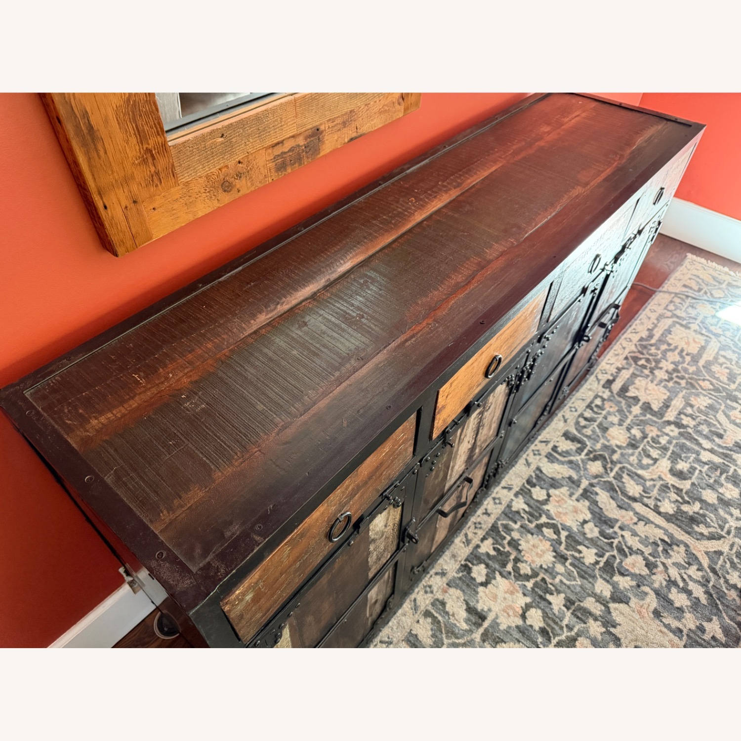 Reclaimed Wood and Metal Sideboard - image-4