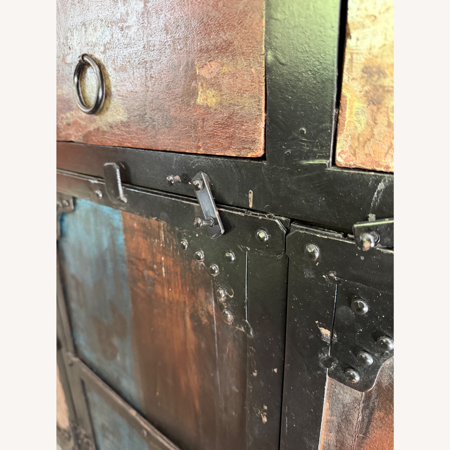 Reclaimed Wood and Metal Sideboard - image-7