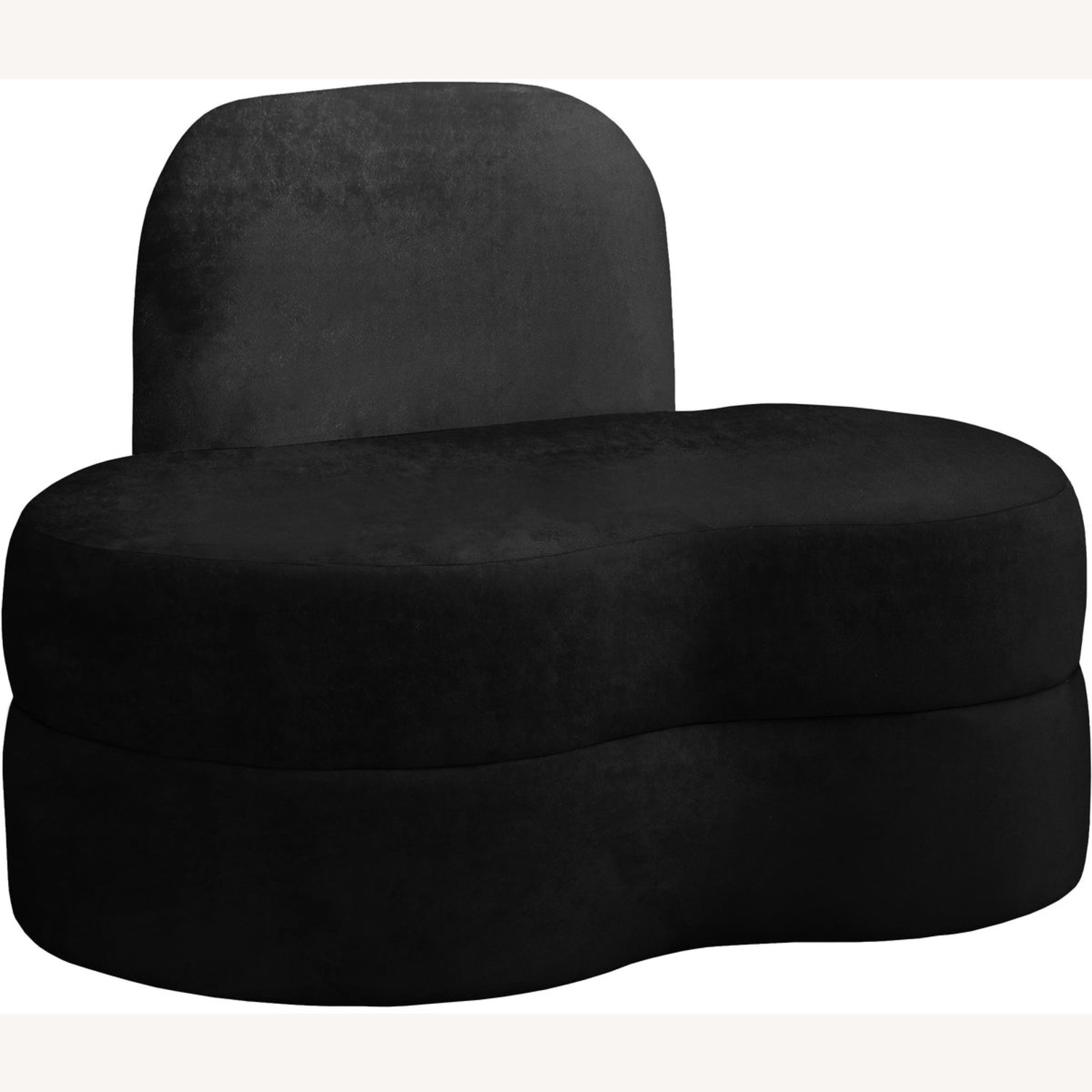 Meridian Mitzy Black Velvet Accent Chair - image-2