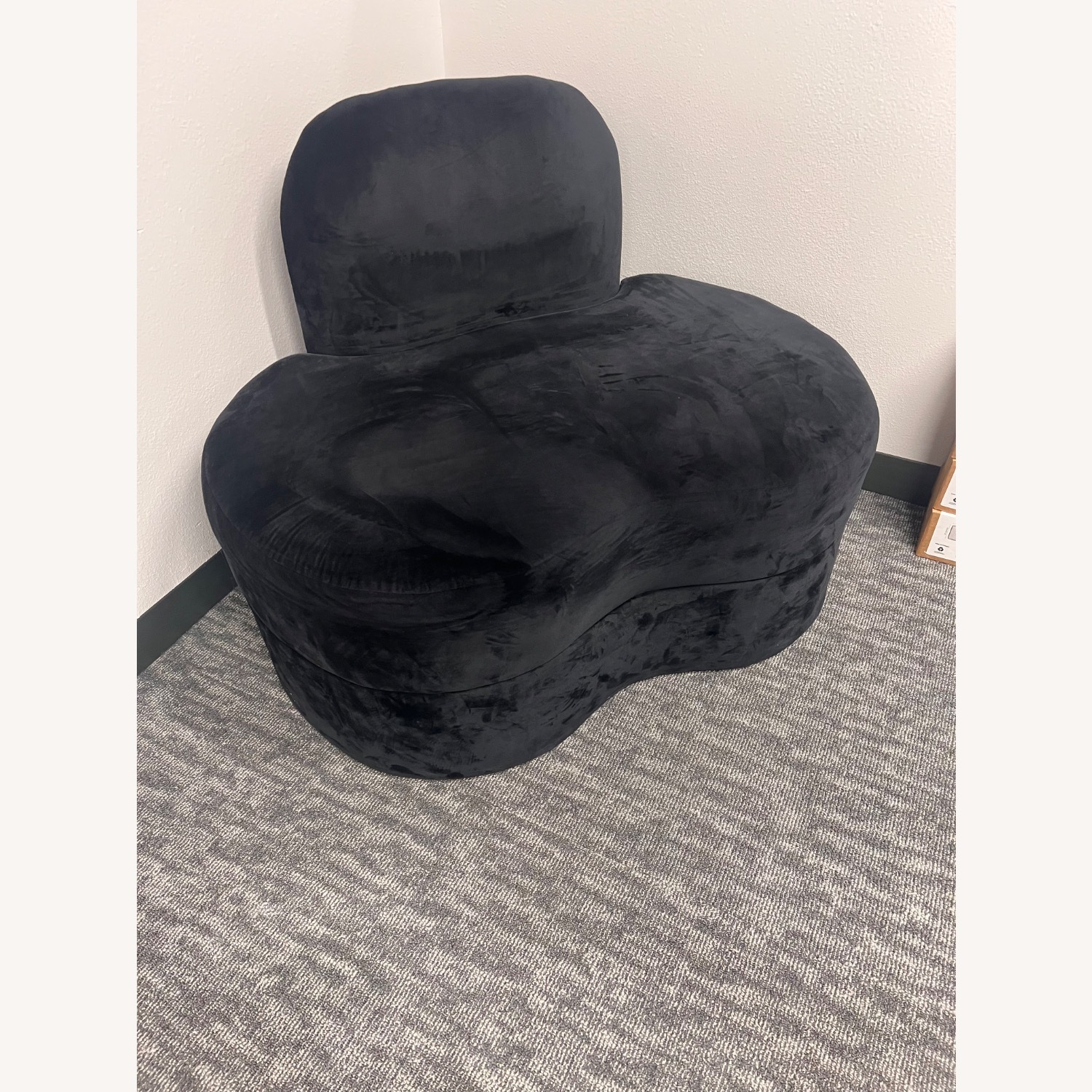 Meridian Mitzy Black Velvet Accent Chair - image-6