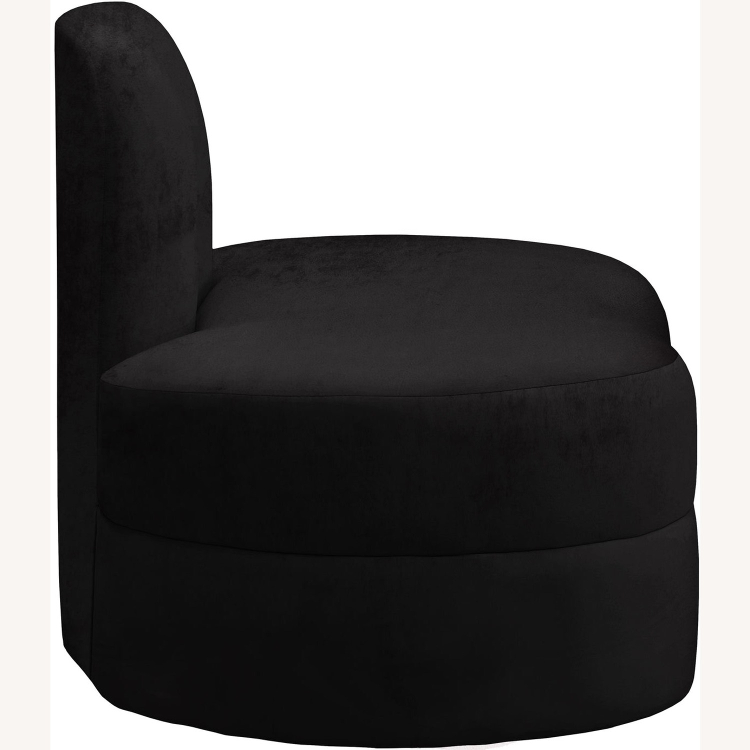 Meridian Mitzy Black Velvet Accent Chair - image-4
